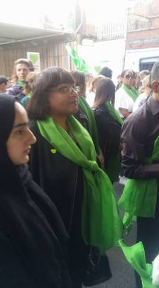 Diane Abbott at Grenfel anniversary